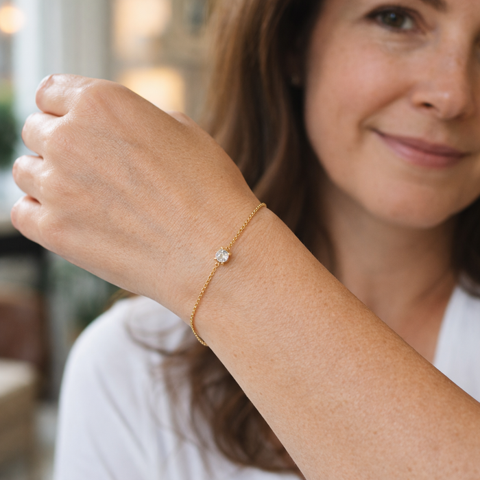 Clea Moissanite Stone Bracelet