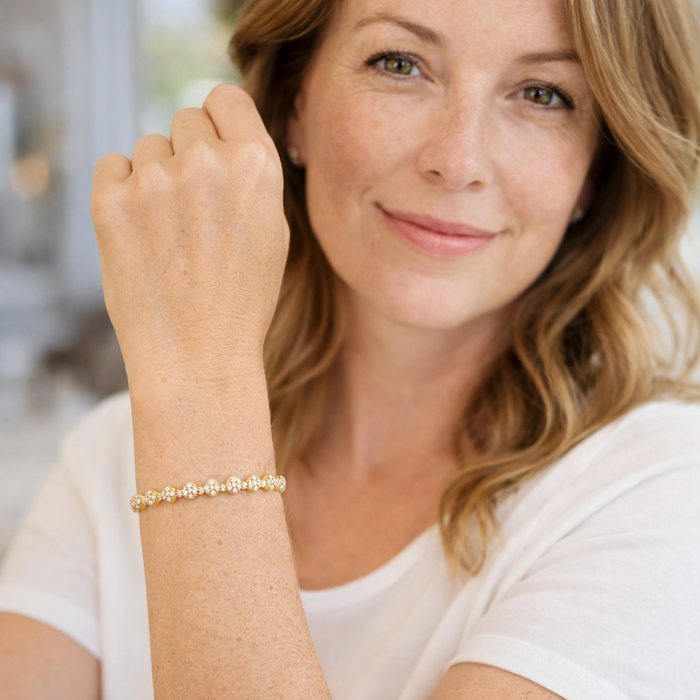 Tennis Bracelet Classic Cluster