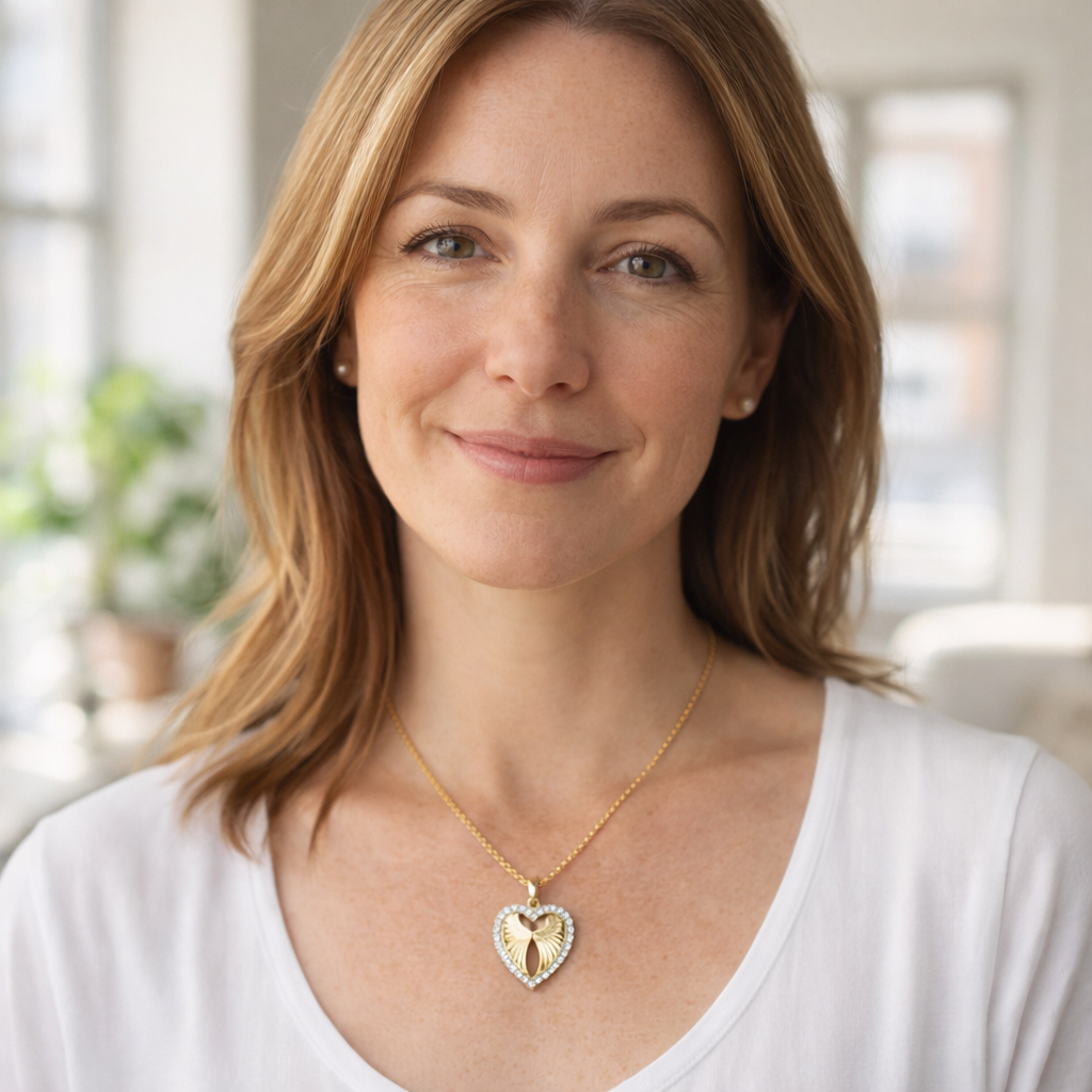 Heart and Butterfly Necklace
