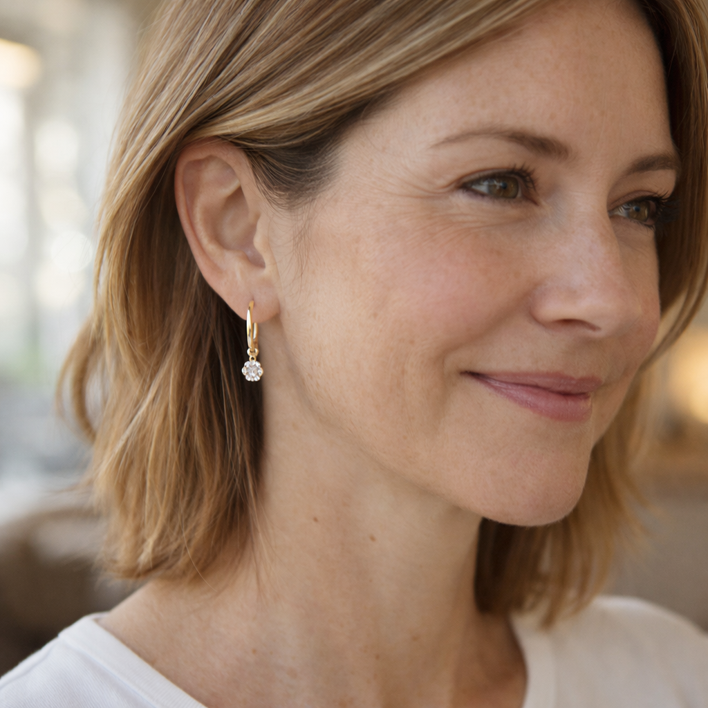 Spark Edge Hoop Earrings
