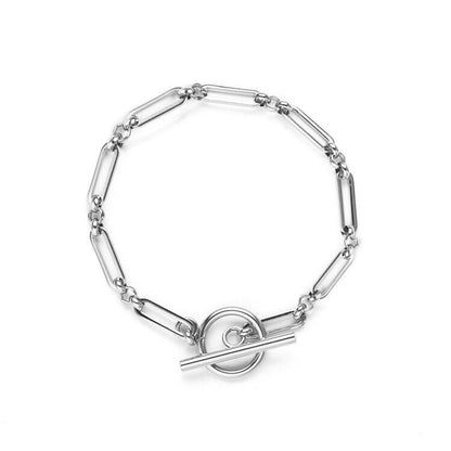 Link Bracelet with T Bar