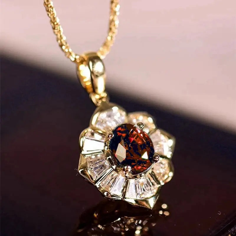 Kavella Solcrimson Necklace