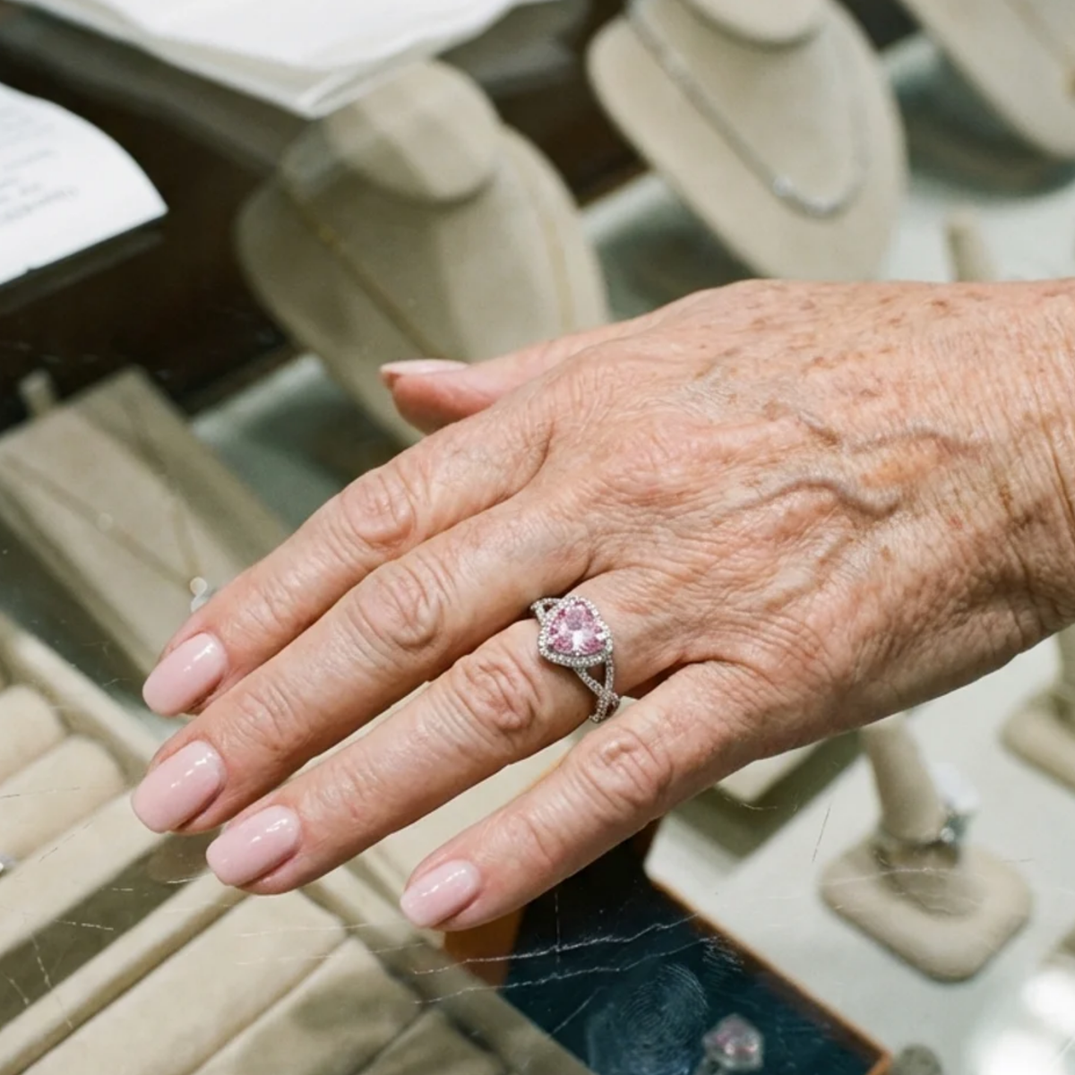 Halo Love Twisted Ring