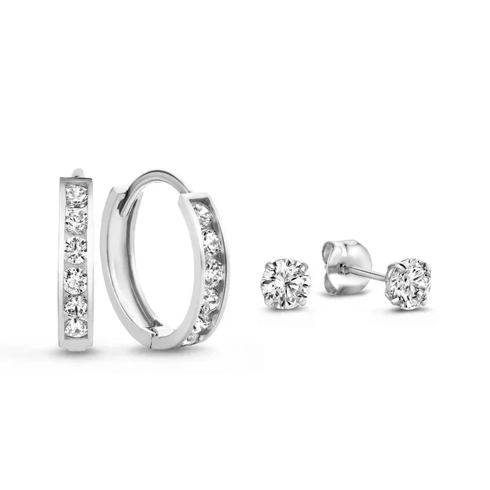 Dara Brillane Stone Earrings Set