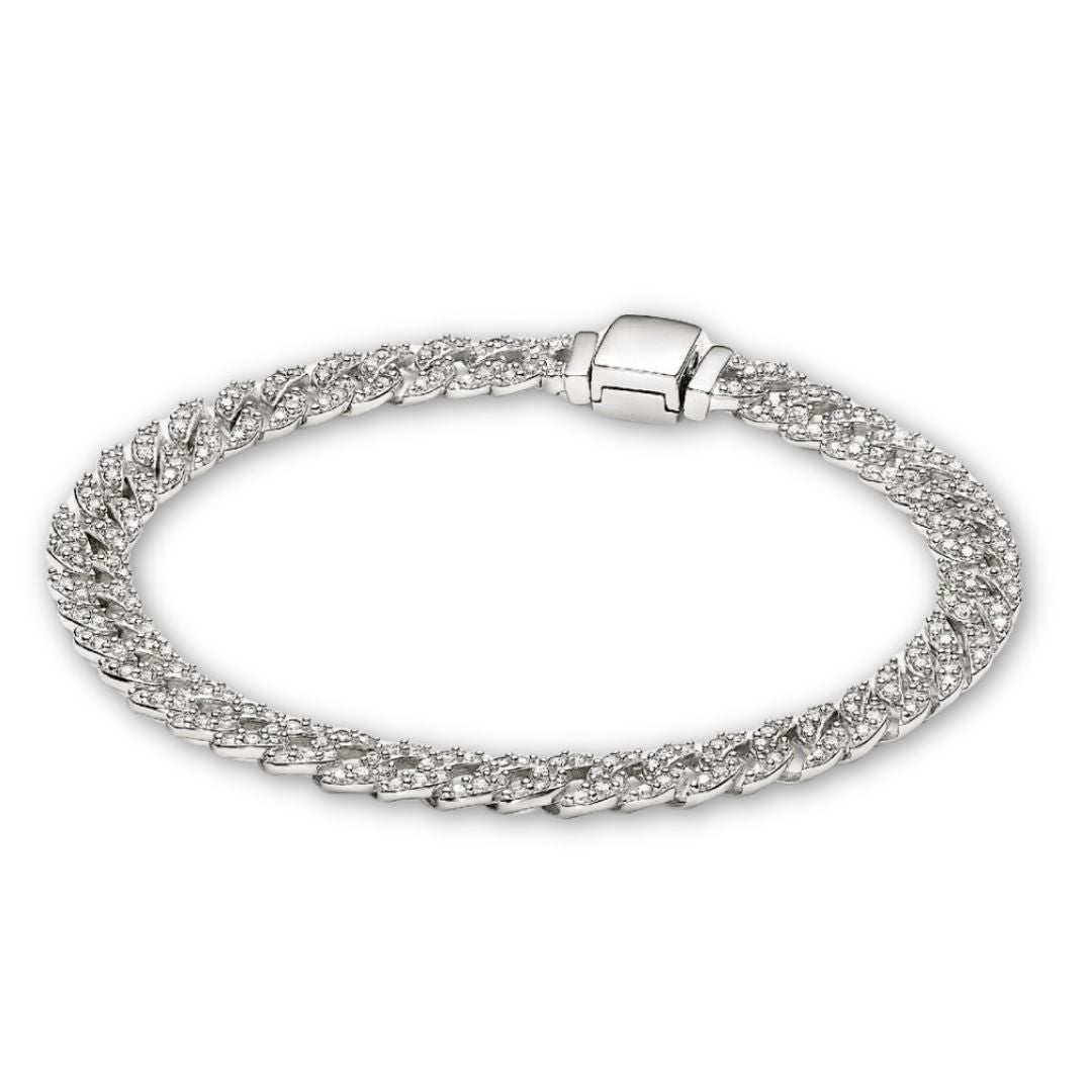 Cuban Pavé Bracelet