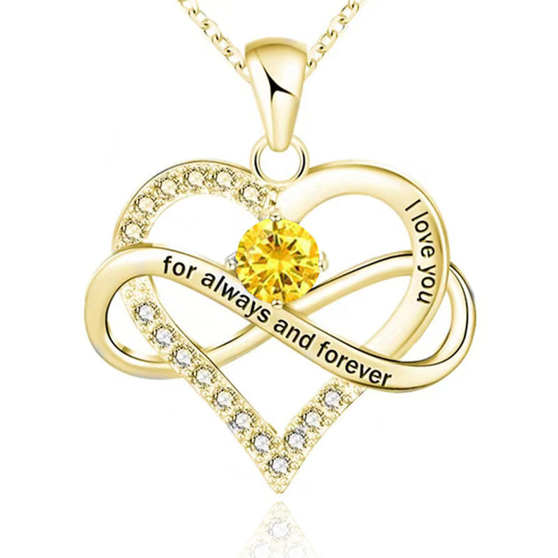Forever Necklace with Birthstone