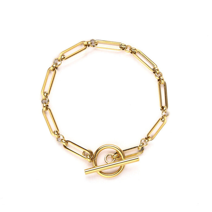 Link Bracelet with T Bar