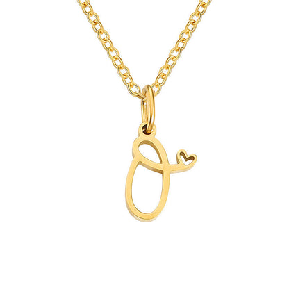 Initial Heart Necklace