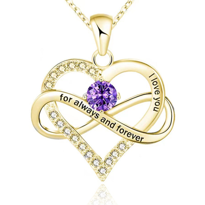 Forever Necklace with Birthstone