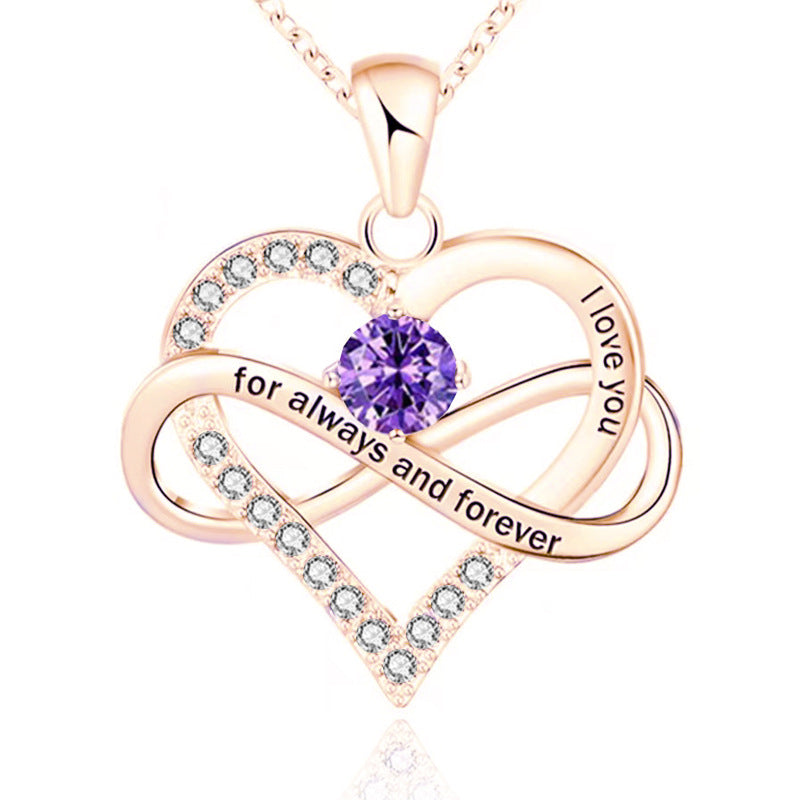 Forever Necklace with Birthstone