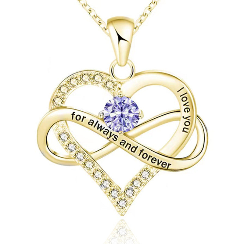 Forever Necklace with Birthstone