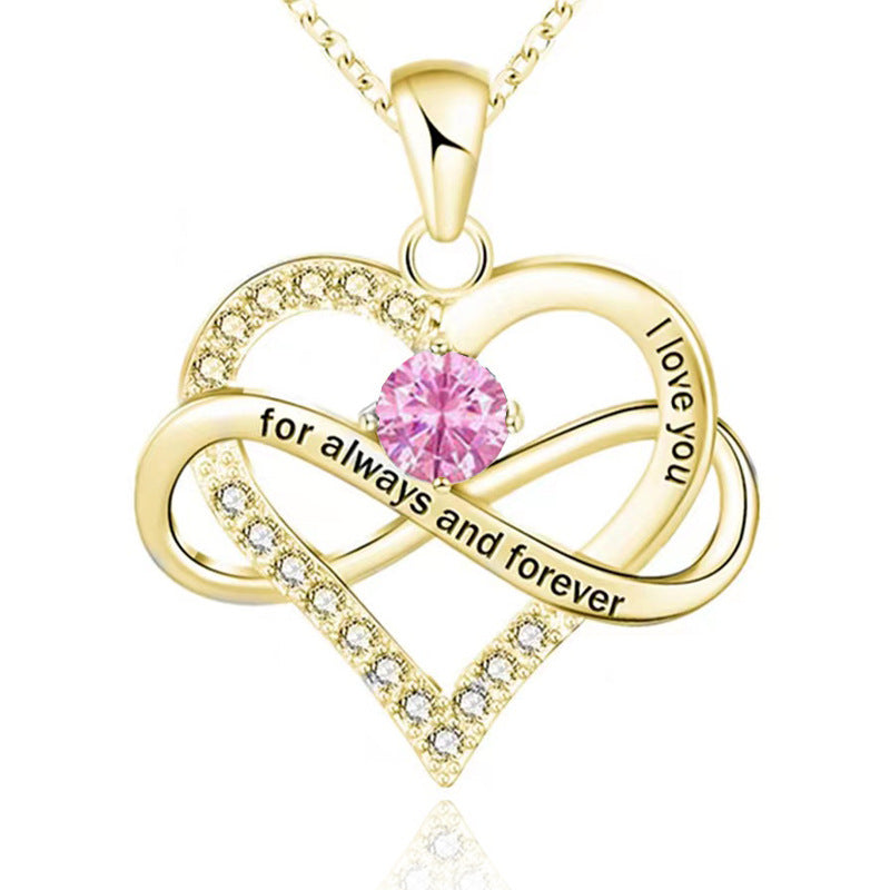 Forever Necklace with Birthstone