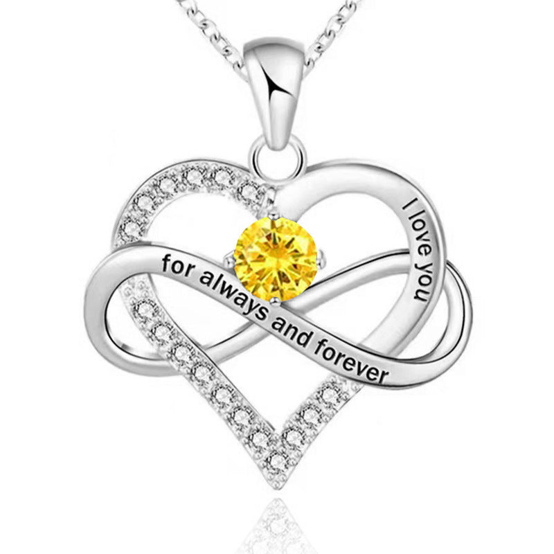 Forever Necklace with Birthstone