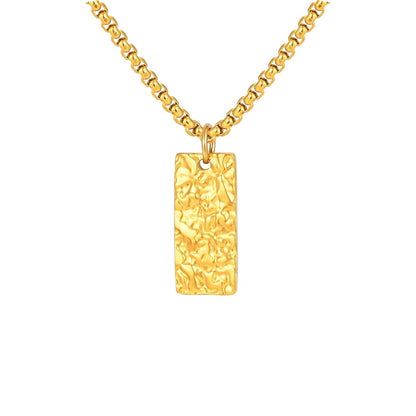 Ziven Hammered Bar Necklace