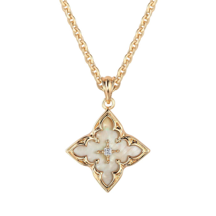 White Clover Pendant Necklace