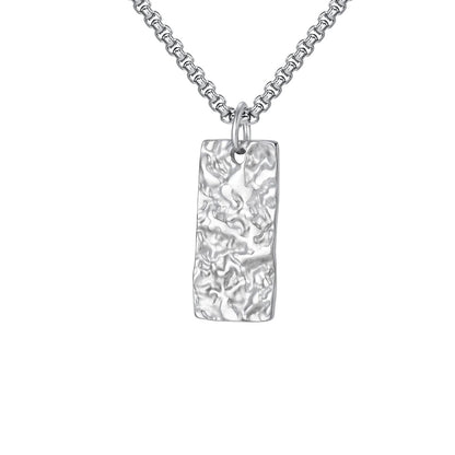 Ziven Hammered Bar Necklace