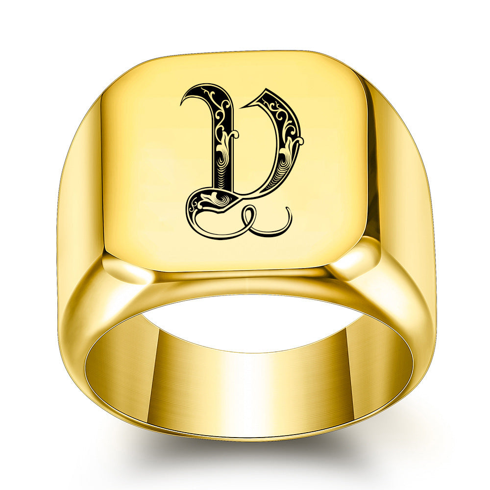 Classic Noble Initial Ring