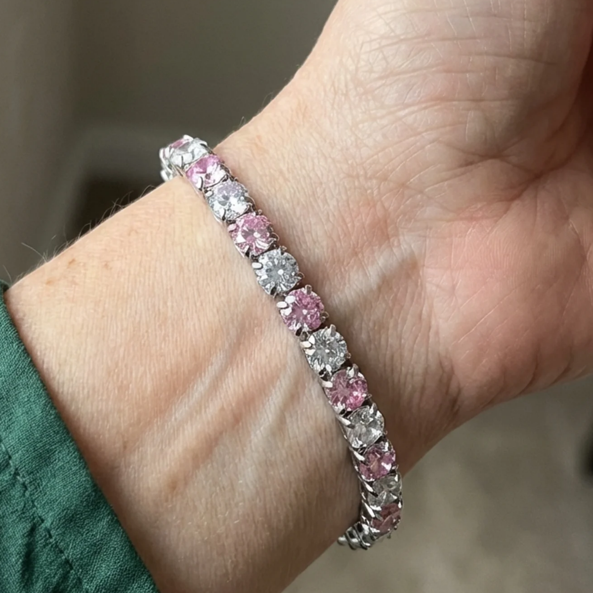 Tennis Bracelet Duo Pink Sapphire
