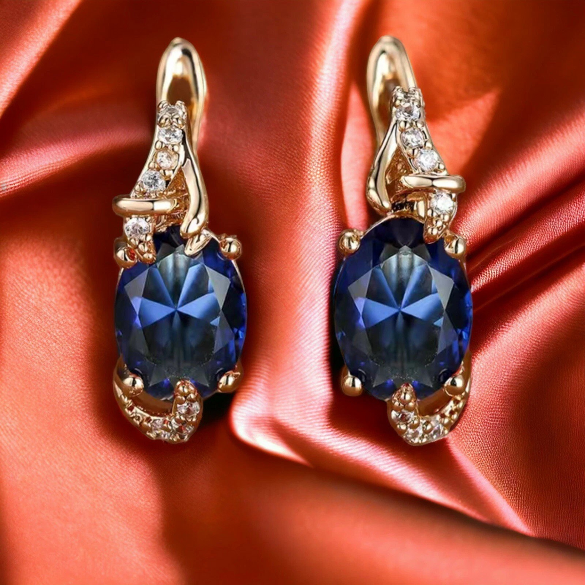 Royal Midnight Dangle Earrings