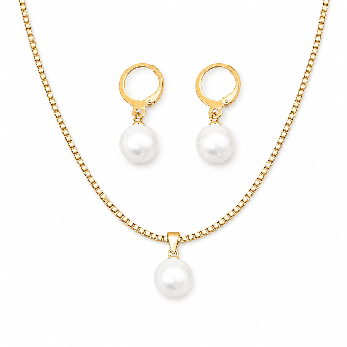 Gold Grace Pearl Jewellery Set