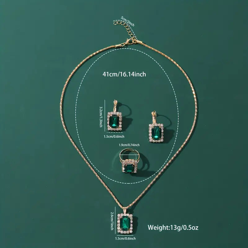 Sylvara Greenveil Jewellery Set